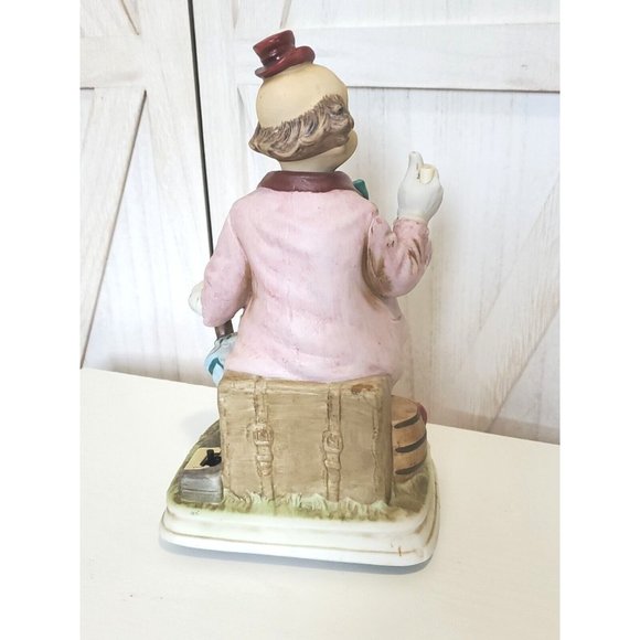 Melody in Motion BALLOON CLOWN Hobo Porcelain Head Moves And It Whistles - Picture 3 of 5